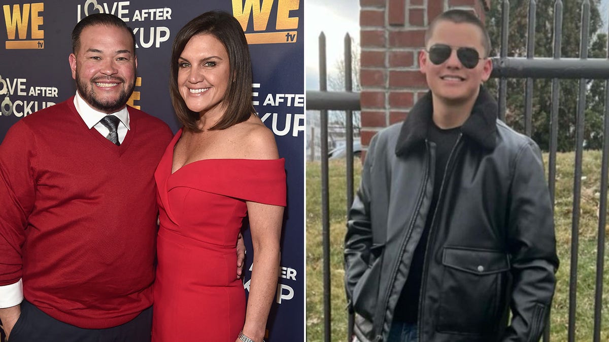Una imagen dividida de Jon Gosselin, Colleen Conrad, Collin Gosselin
