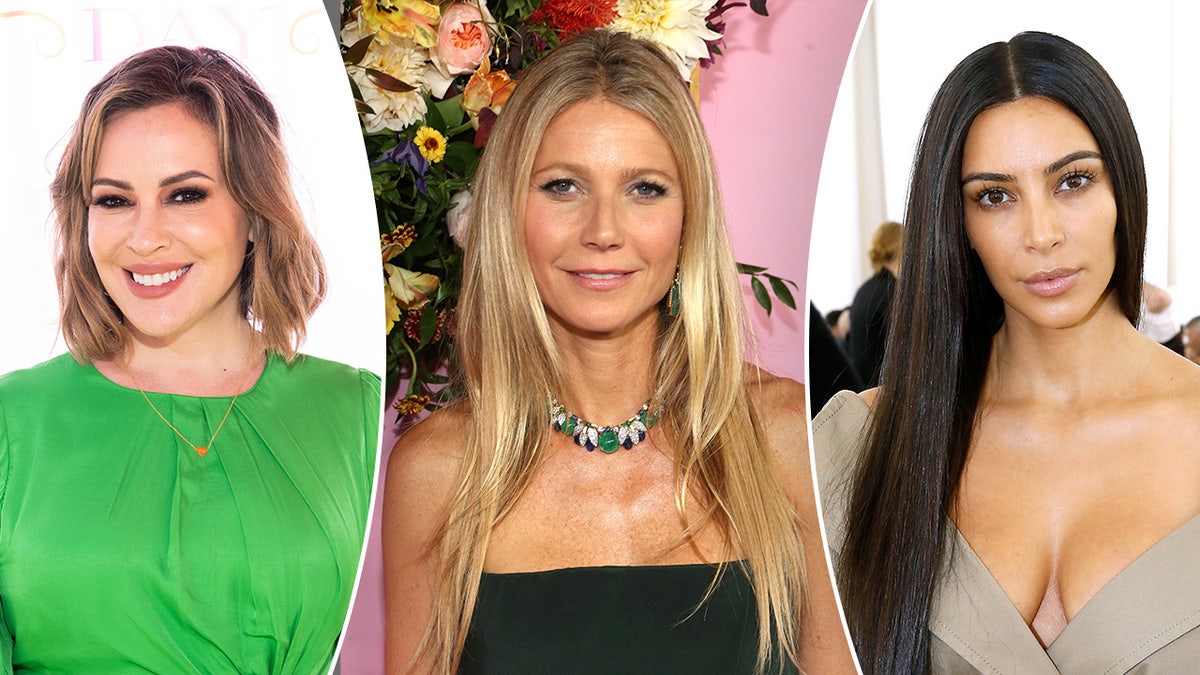 Alyssa Milano, Gwyneth Paltrow y Kim Kardashian