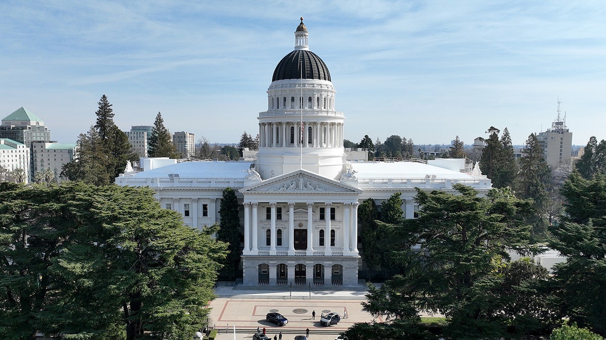 Vista aérea del capitolio de California