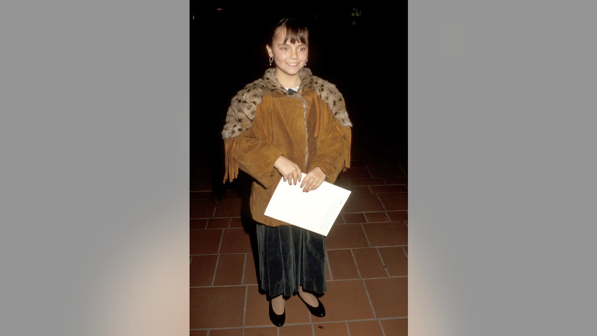Una foto de Christina Ricci cuando era niña