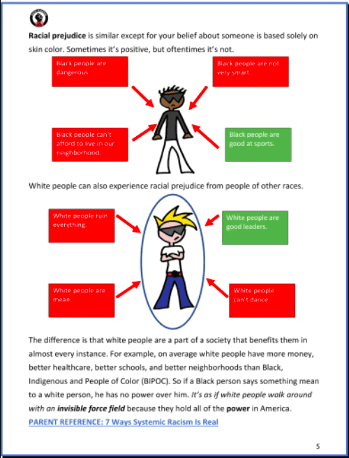 una escuela primaria de dc hace que los ninos de cuatro anos identifiquen a los miembros racistas de su familia durante el club de la lucha contra el racismo