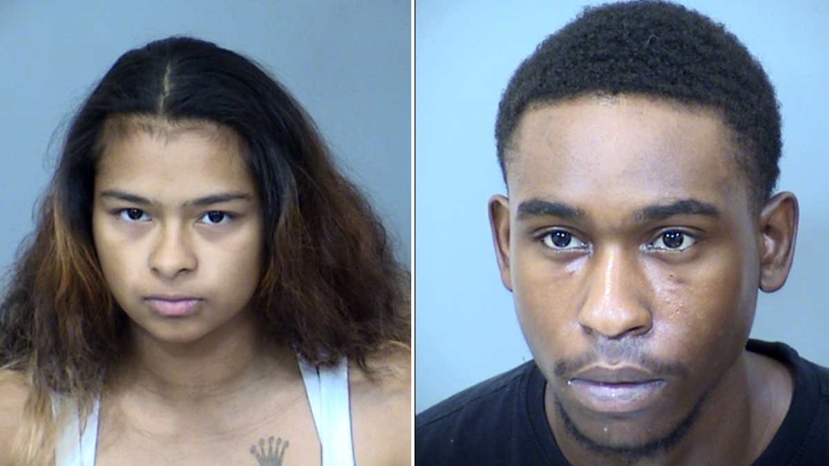 Foto policial de Leilah Lopez y Johnny Brazell II