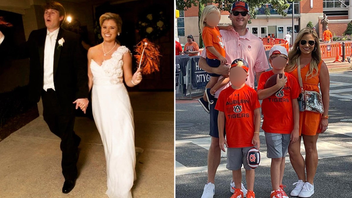 Lindsay tiembla con un vestido de novia