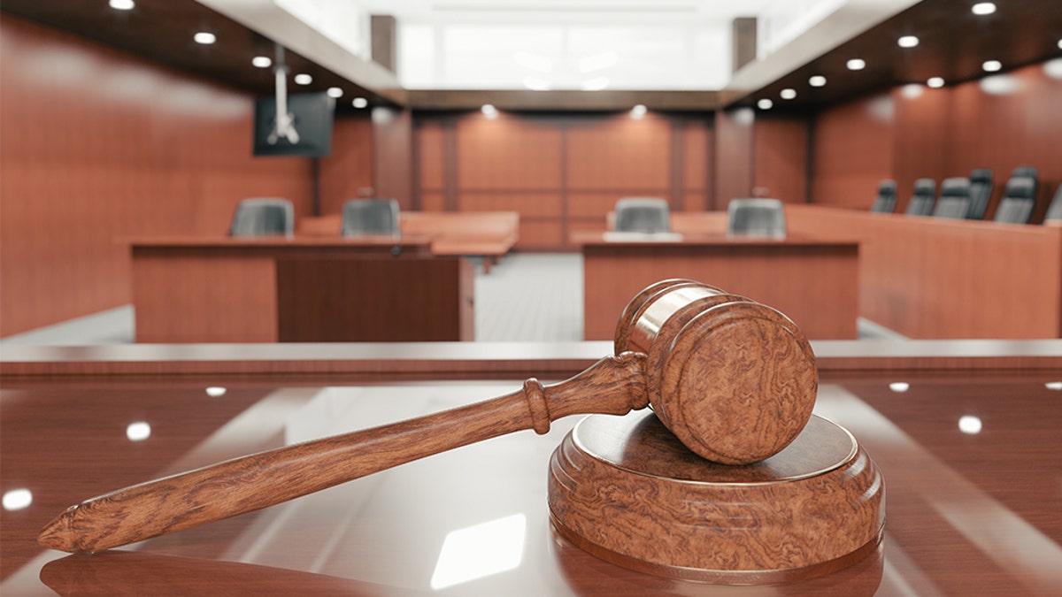 Vista de la sala del tribunal
